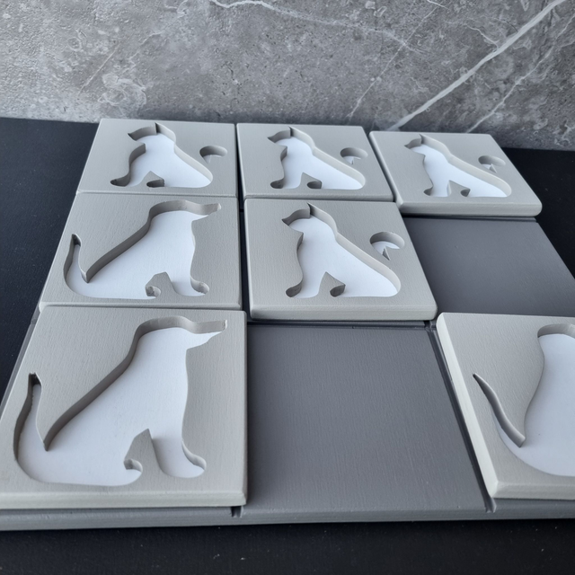 Tris in Legno - Gatto Vs Cane