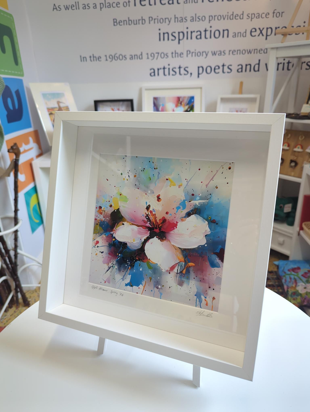 Apple Blossom art print, framed and signed by artist Stefan Birch