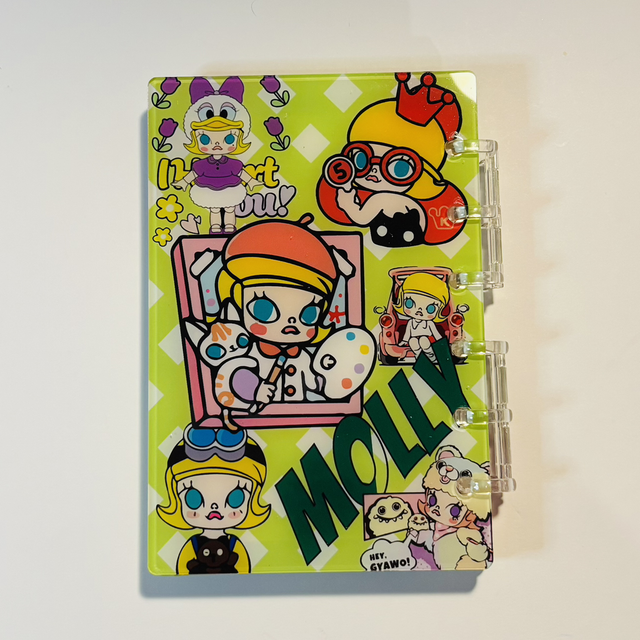 Acrylic character shaker notebook