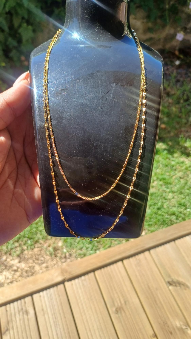 Collier double chaîne 