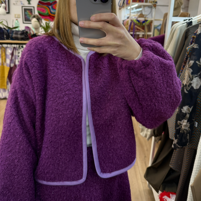 Bolerino Ciclamino Lana Bouclè 