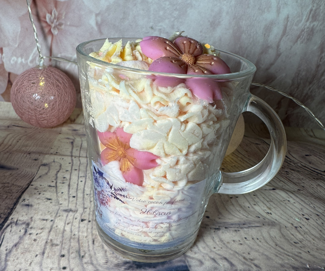 Bougie exquise hibiscus