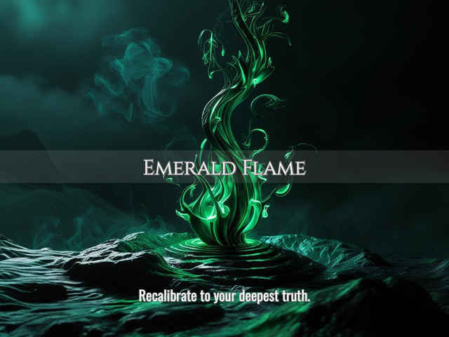 Emerald Flame | Deep Alignment, Cellular Renewal &amp; Trauma Release | Same Day Delivery