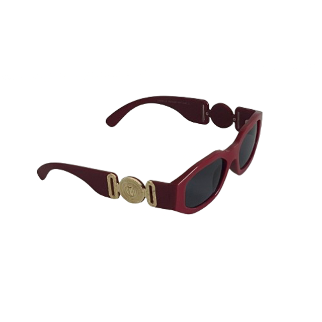 Lunette VE monture plastique bordeaux 