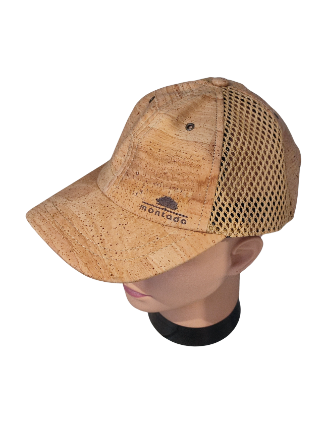 Casquette en liège naturel filet montado