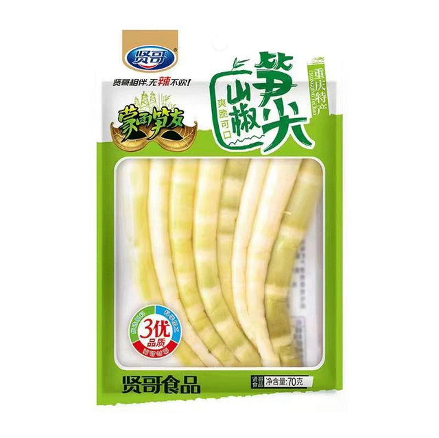 snack di bambu piccante 泡椒笋70g