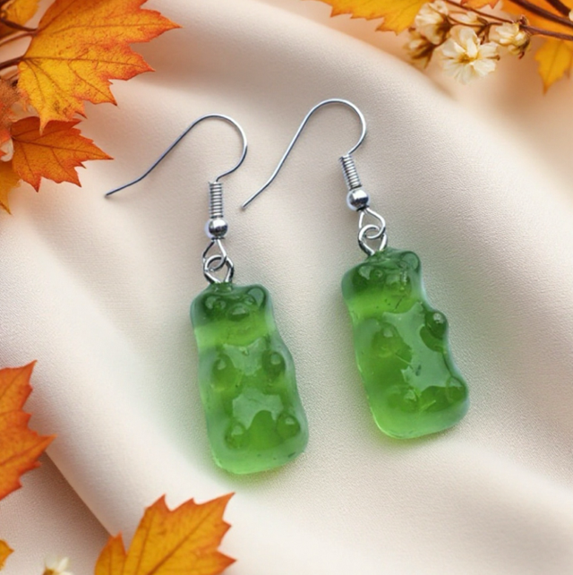 Boucles d’oreilles ourson