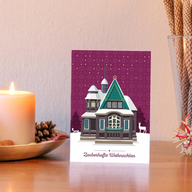 Weihnachts-Klappkarte &quot;Zauberhafte Weihnachten&quot;