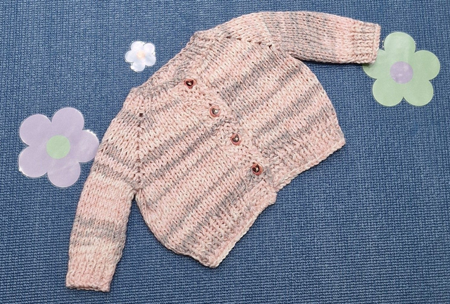 Süsse Baby-Strickweste – 100% Hypoallergen 1-3 Monate