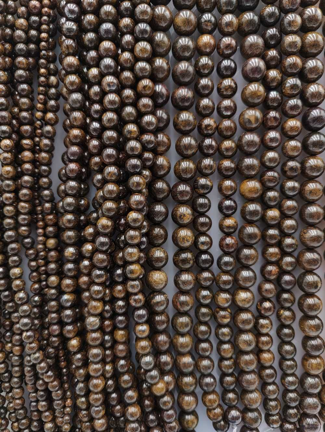 Bronzite - Perles polies