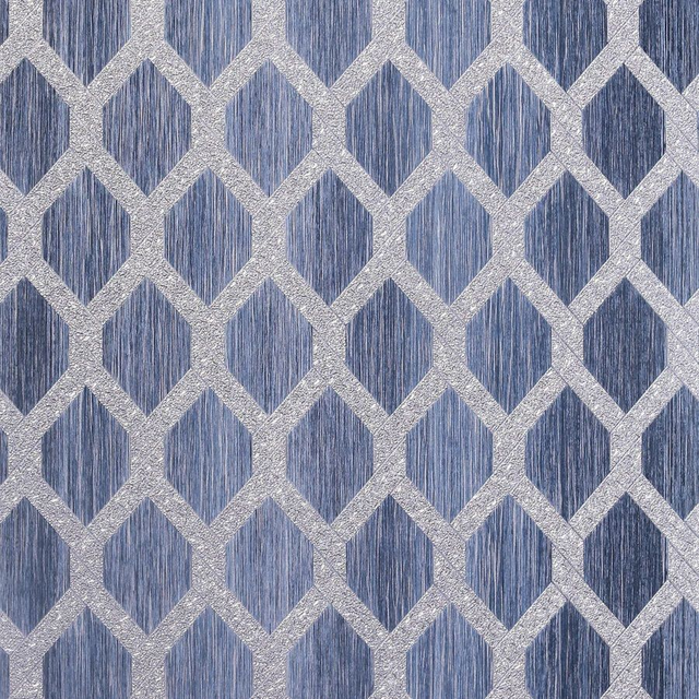 Radiance Trellis Navy &amp; Silver - Arthouse - 298505