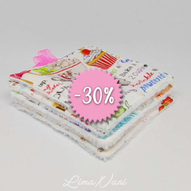 MAKA – Lot de 5 lingettes lavables pour une routine beauté responsable