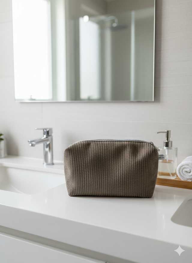 Ma trousse de toilette - marron clair