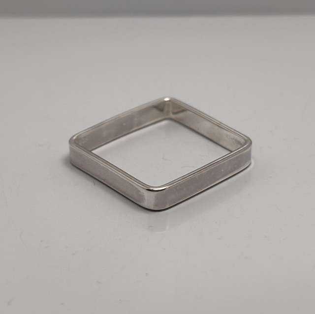 Bague carrée taille 56 largueur 4mm