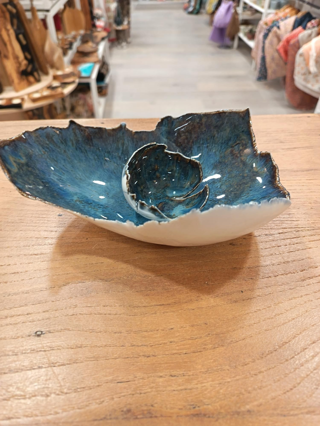 Coupe "Oeuf" interieur bleu