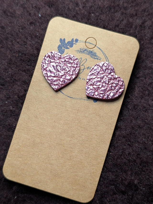 Boucles d'oreilles Lovely rose irisé lov001