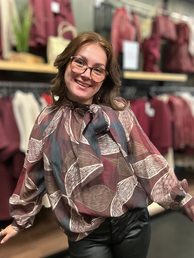 Blouse Evy bordeaux