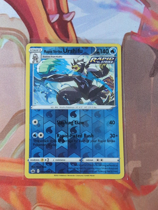 Rapid Strike Urshifu Reverse Holo Rare Chilling Reign 044/198