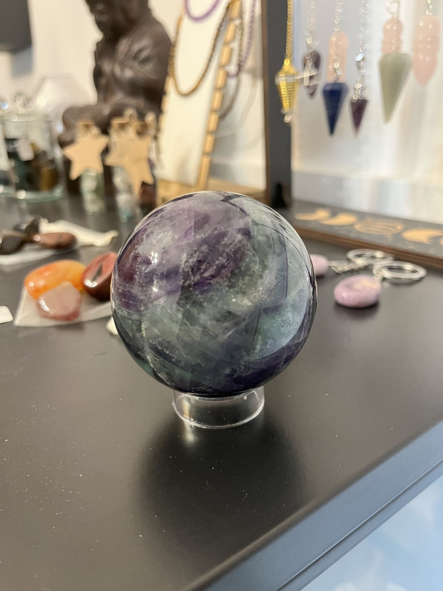 Sphère Fluorine multicolore - Lâcher prise