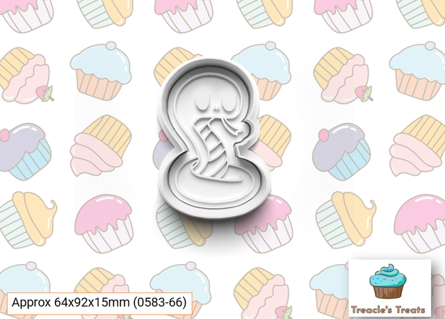 Snake Fondant/cookie stamp with cutter 