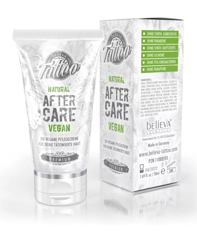 Soins - Crème pour tatouage vegan Believa