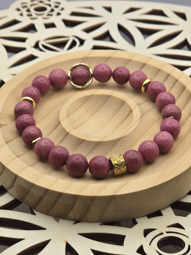 Bracelet Rhodonite 0,8 cm 