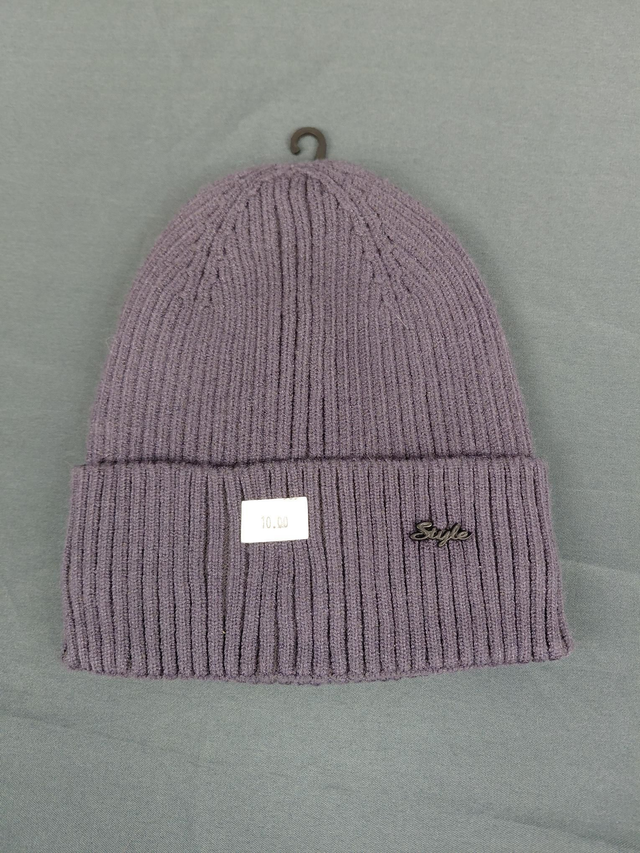 Bonnet Style couleur gris 