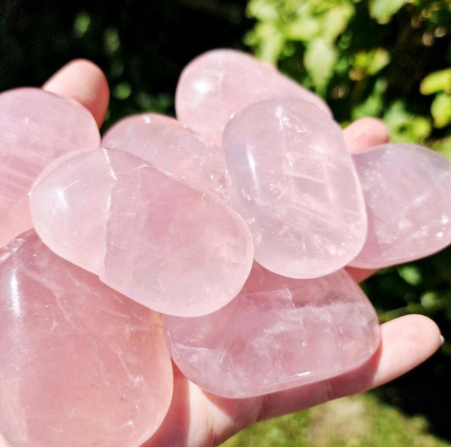 Rose Quartz Palm