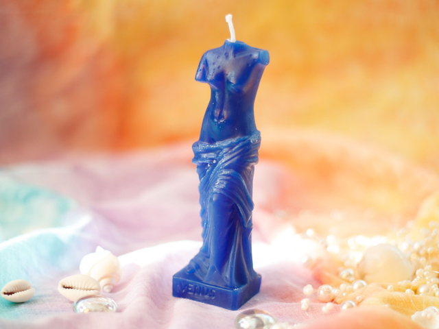 Bougie Vénus ❧ Indigo