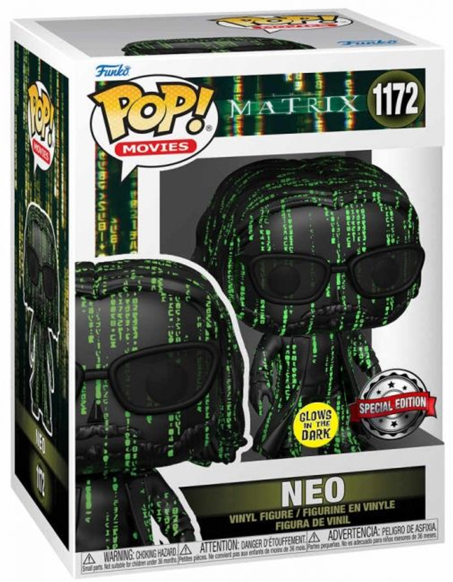 Funko - MATRIX (THE) - POP Funko 1172 - Neo (Glow in The Dark)