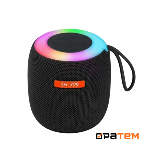 Caixa De Som Speaker Bluetooth RGB Portátil 10W usb/ aux