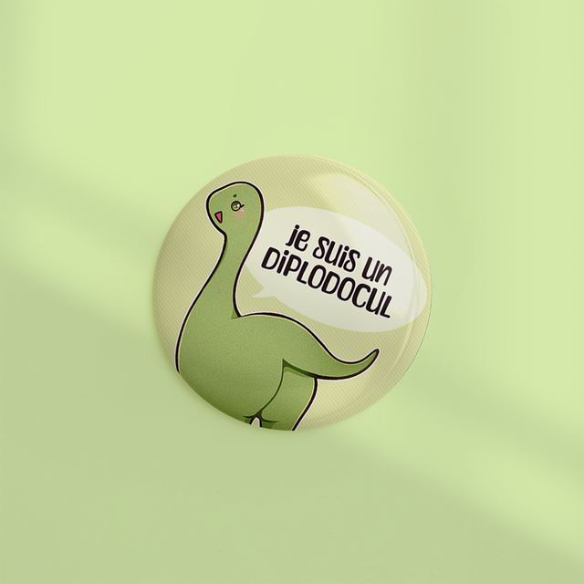 🆕 Badge 44mm DIPLODOCUL