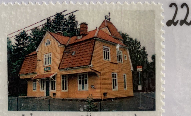 Brevfrimärke  22  - Stationshus på Nynäsbanan 