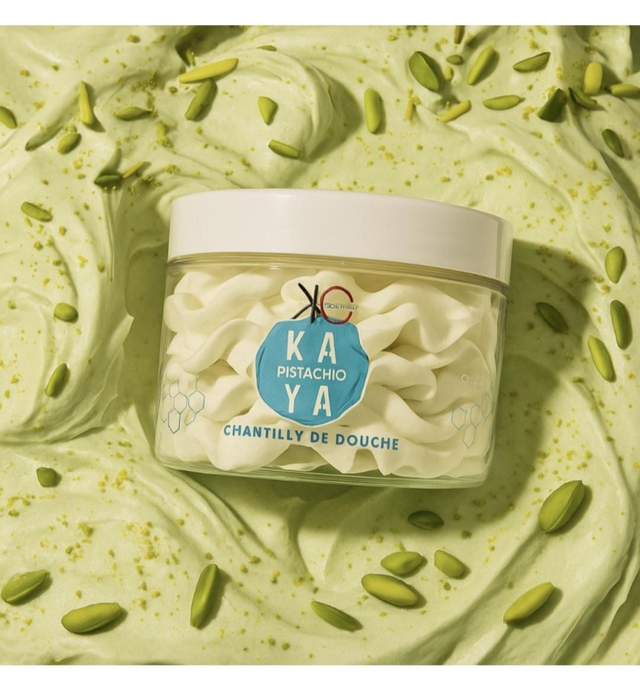 Chantilly de douche pistache 