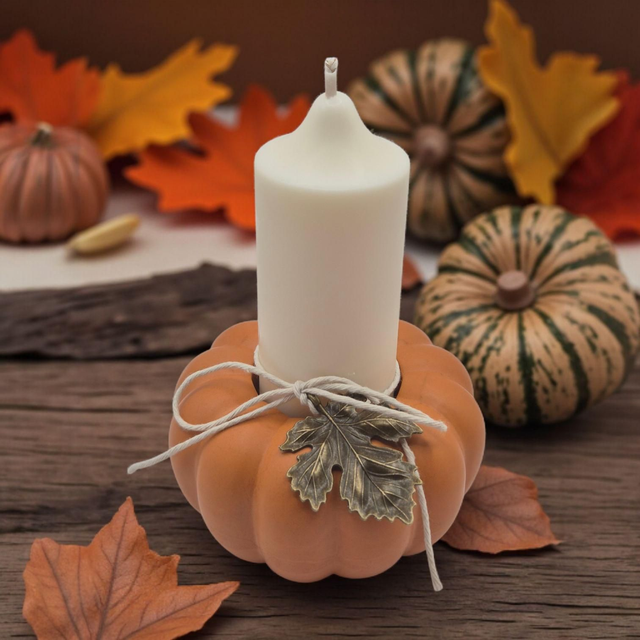 Kerzenständer - Kürbis