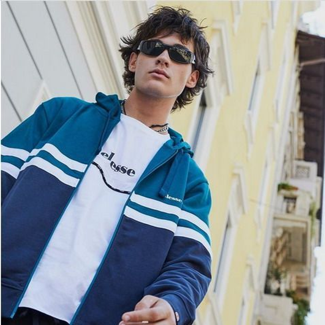 ELLESSE Felpa Cappuccio  Zip Old Years