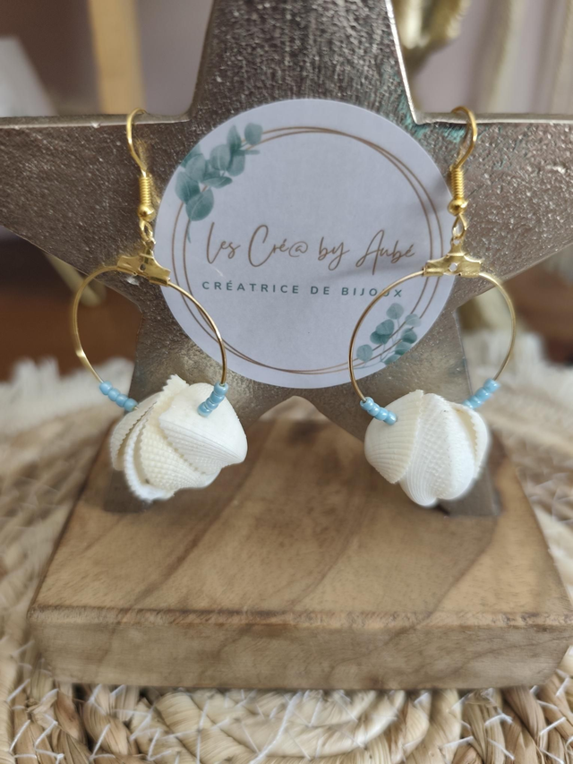 BO CREOLES "PAMPA" COQUILLAGES NATURELS 0000092