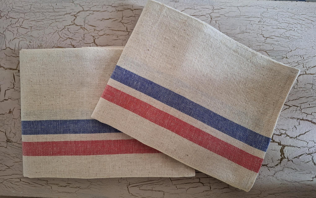 French Striped Tea / Kitchen Towels 