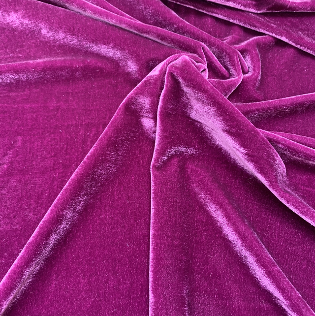 Plum Stretch Velvet 