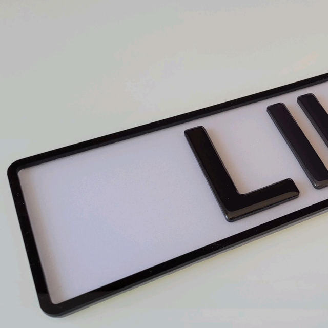 3mm Gloss Black 4D Borders