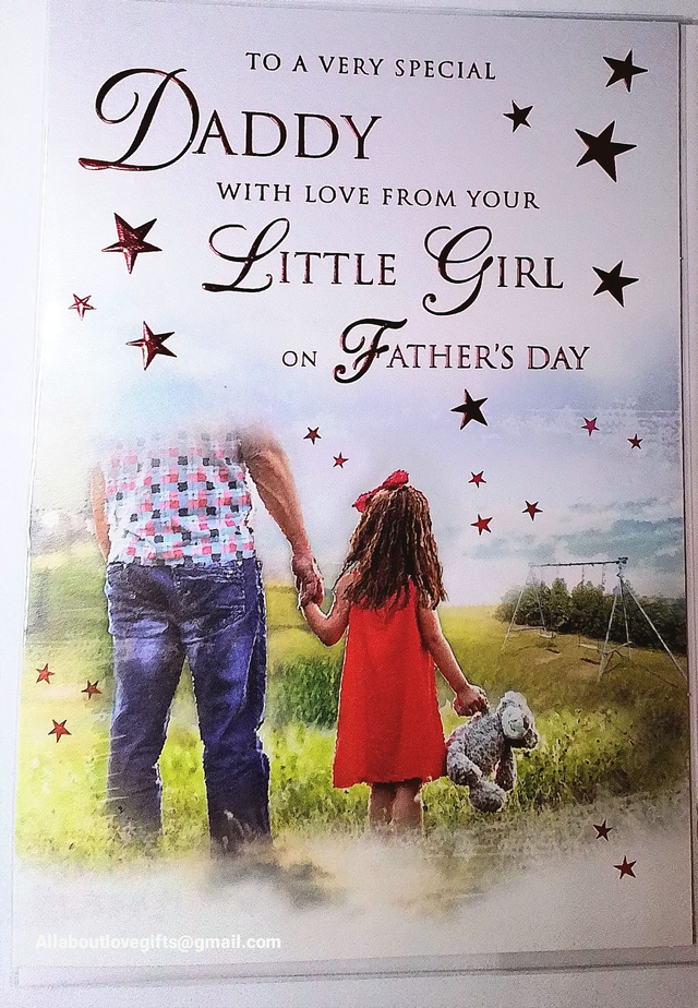 Daddy Fathers Day Card From Your Little Girl