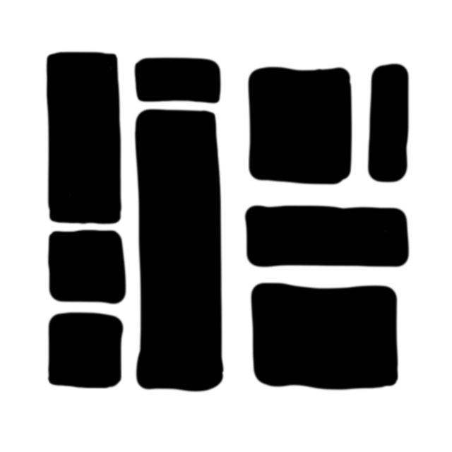 Stempel Blockmuster 4x4cm