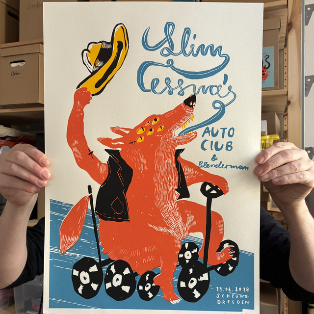 Gigposter "Slim Cessna's Auto Club"