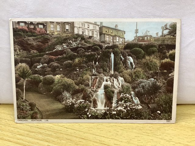 Cascade, Ventnor, Isle of Wight, Posted 1931 W.J. Nigh vintage postcard. Our Ref No. R775 £3.00