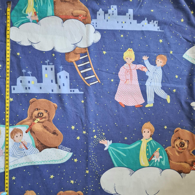 Tissu vintage Bonne nuit les petits