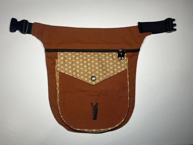 Grande pochette - Terracotta (géométrique)