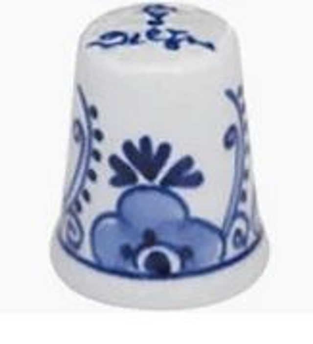 Vingerhoed delfts blauw