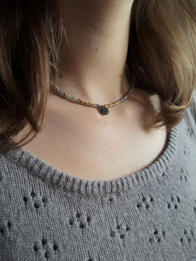 Collier Lueur doré - Labradorite