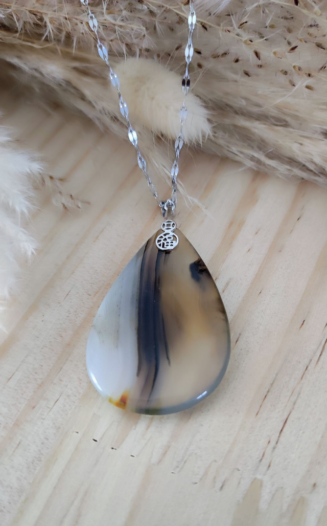 Pendentif Agate Dendritique
