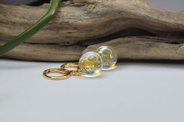 CRÉOLES VOIE LACTÉE TRANSPARENTE MONTURE OR (CVL19)